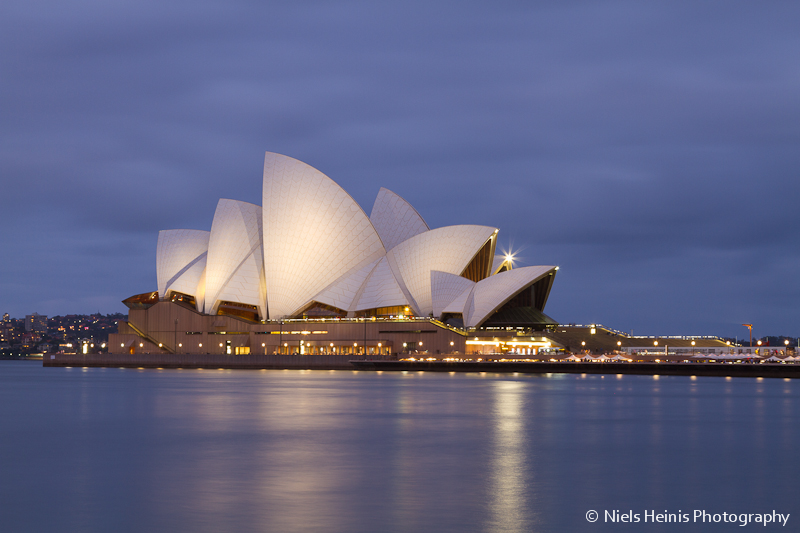 Sydney Opera House just after sunset