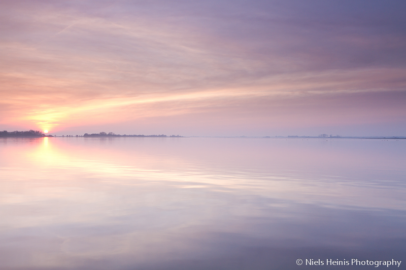 Tranquil sunset at Schildmeer
